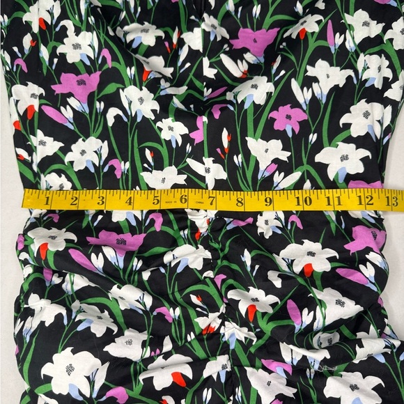 VERONICA BEARD Janis Ruched Floral-Print Dress Size 0. - Picture 16 of 16